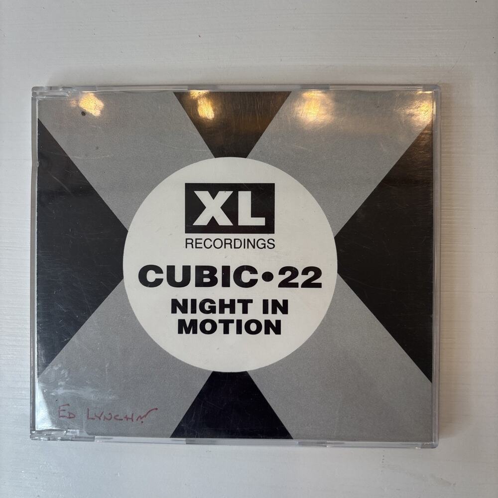 Cubic 22 - Night In Motion CD Single 1991 XL Recordings XLCD103 Rave Classic